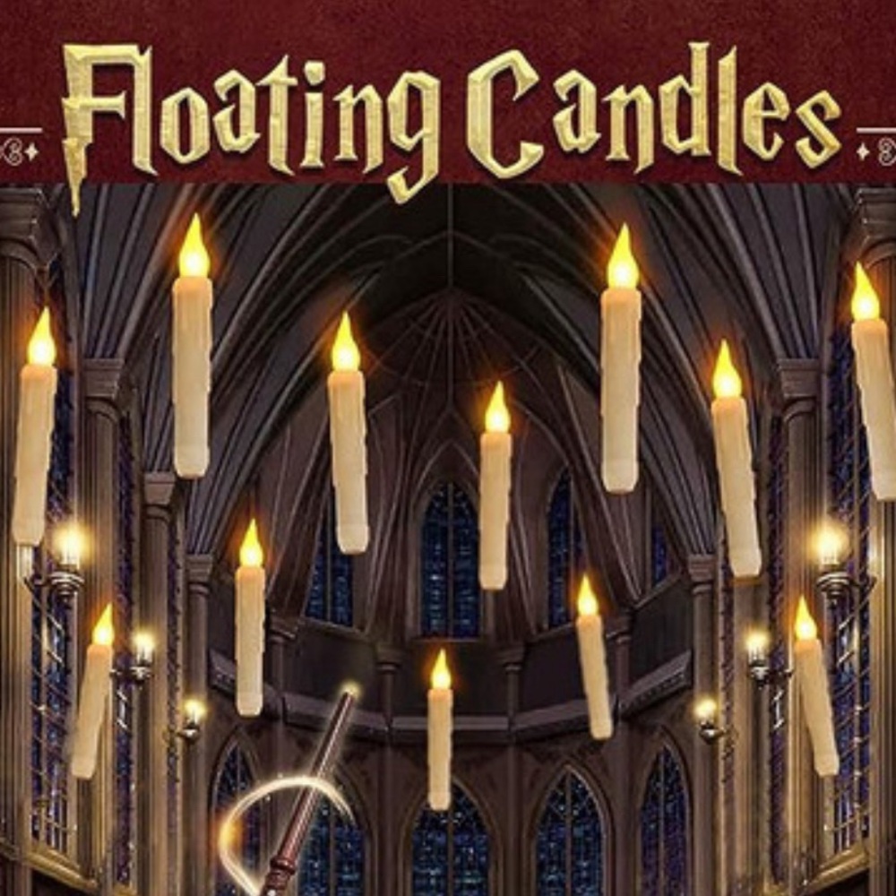 ORIENTAL CHERRY Halloween Decorations - Floating LED Candles with Remote